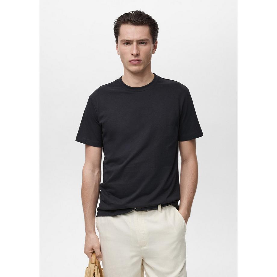 Mango Man T-shirt Slim Fit Girocollo Maniche Corte  