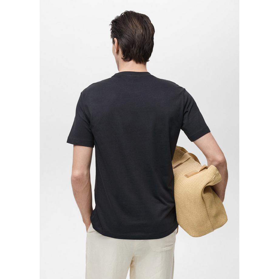 Mango Man T-shirt Slim Fit Girocollo Maniche Corte  