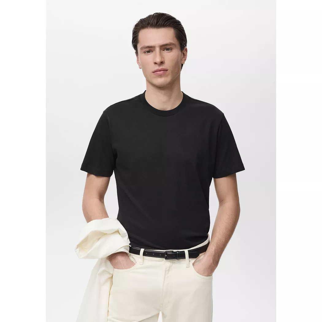 Mango Man - T-Shirt, für Herren, Black, Größe L