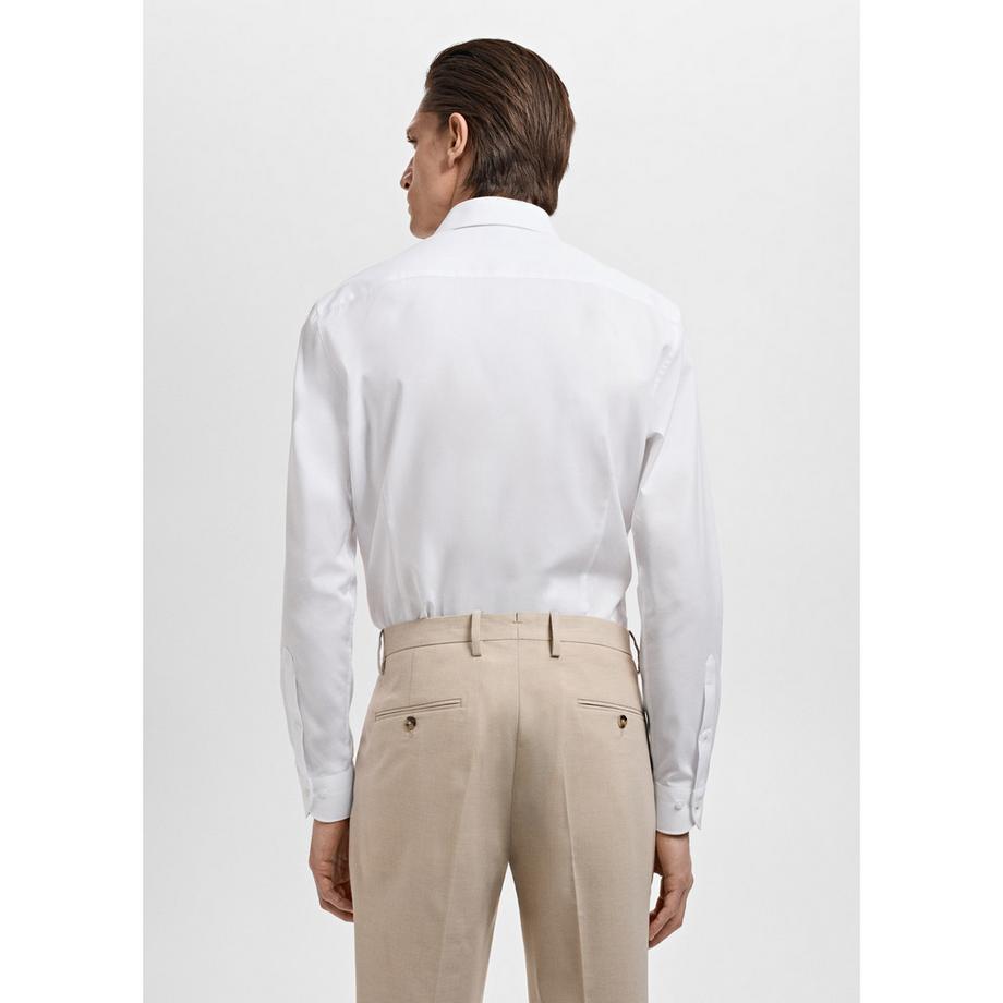 Mango Man Slim Fit Popeline Langarmhemd  