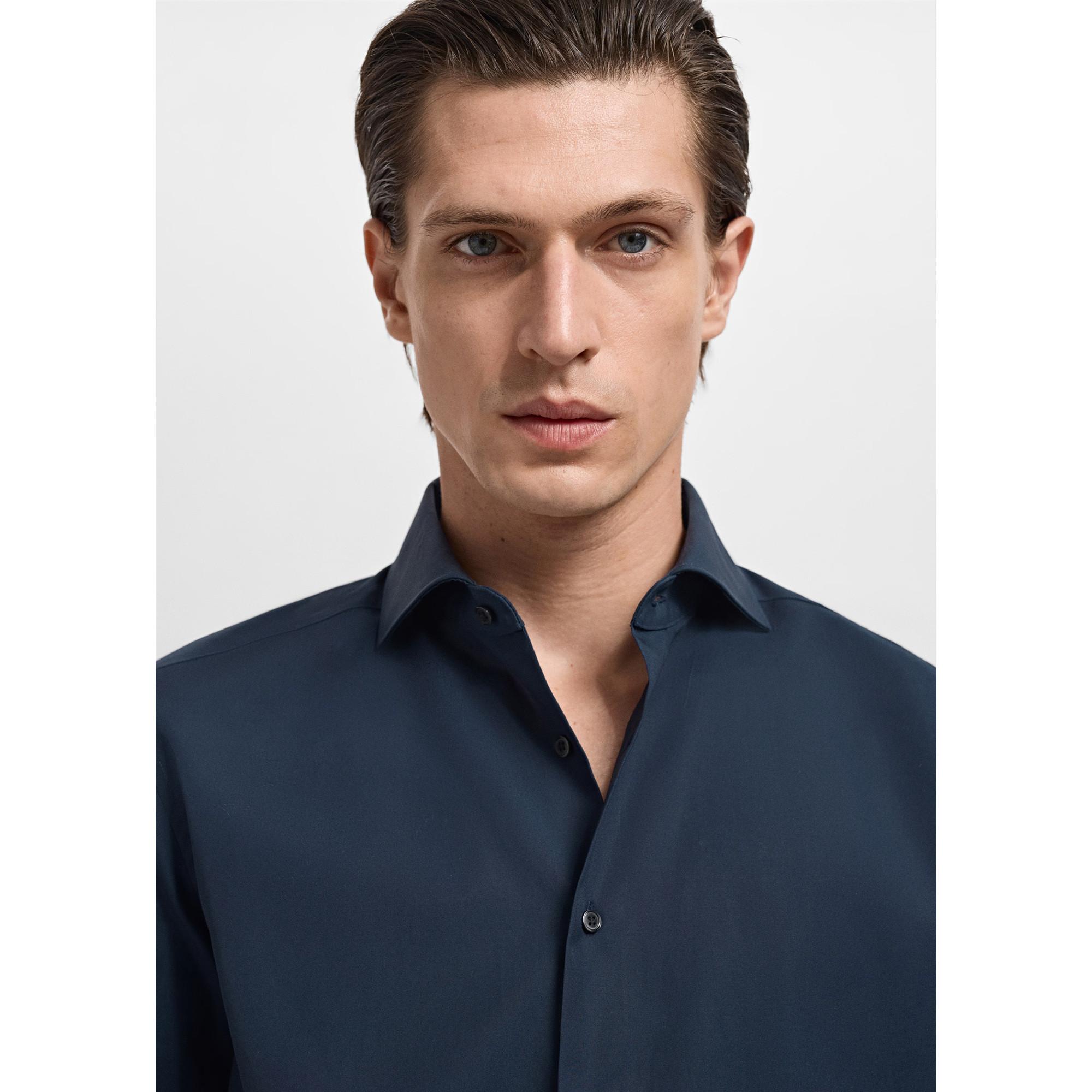 Mango Man Slim Fit Langarmhemd  