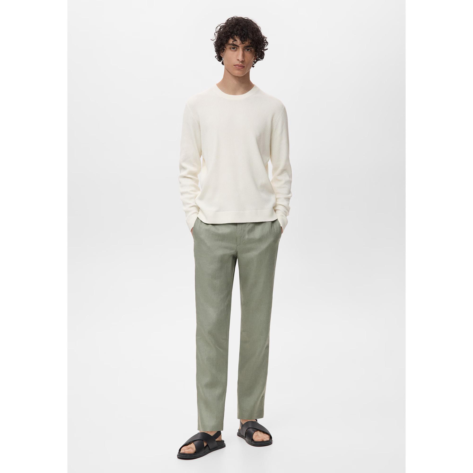 Mango Man Rippstrick Pullover  