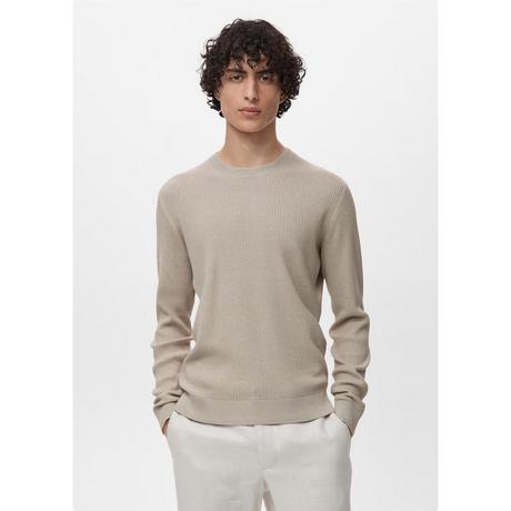 Mango Man Rippstrick Pullover  