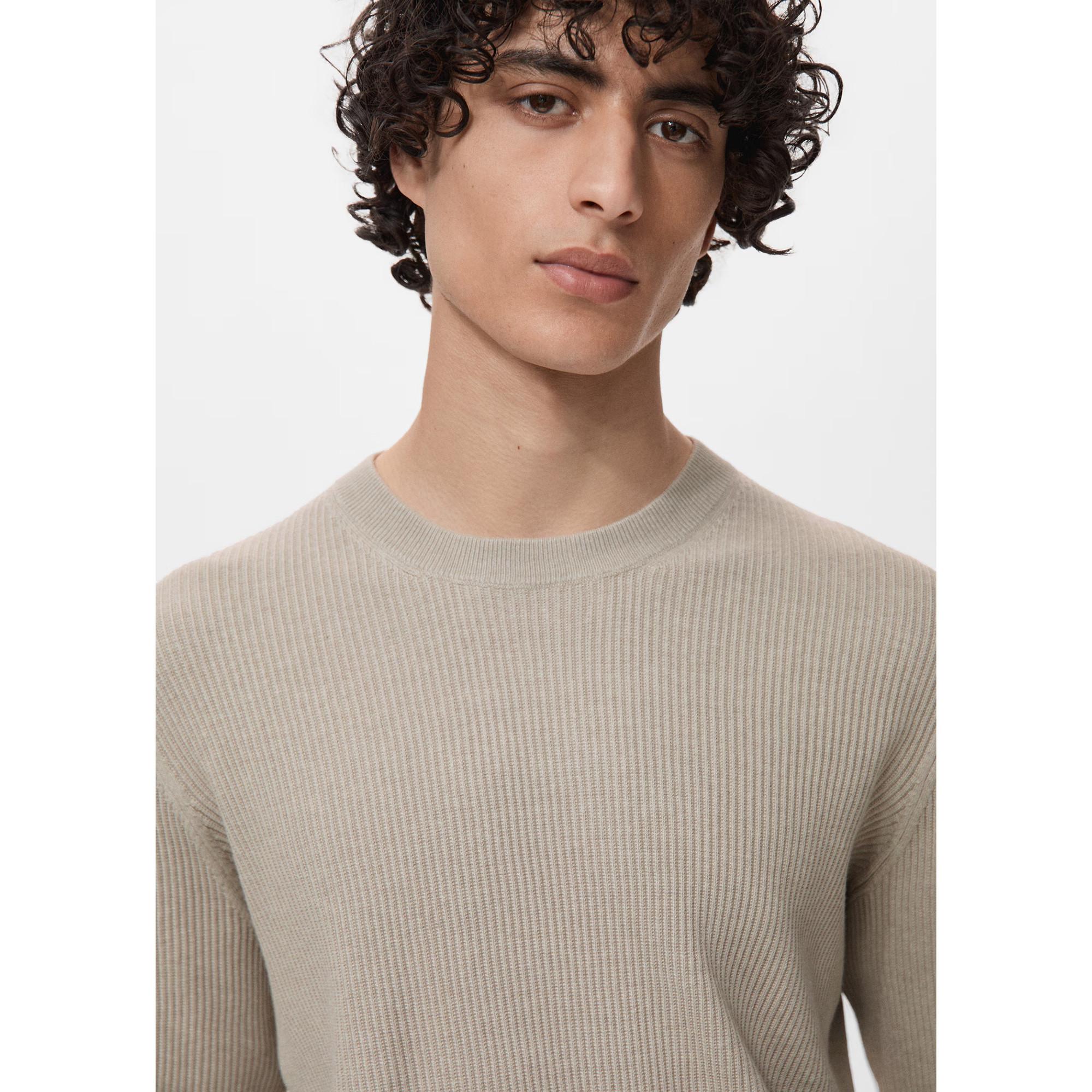 Mango Man Rippstrick Pullover  