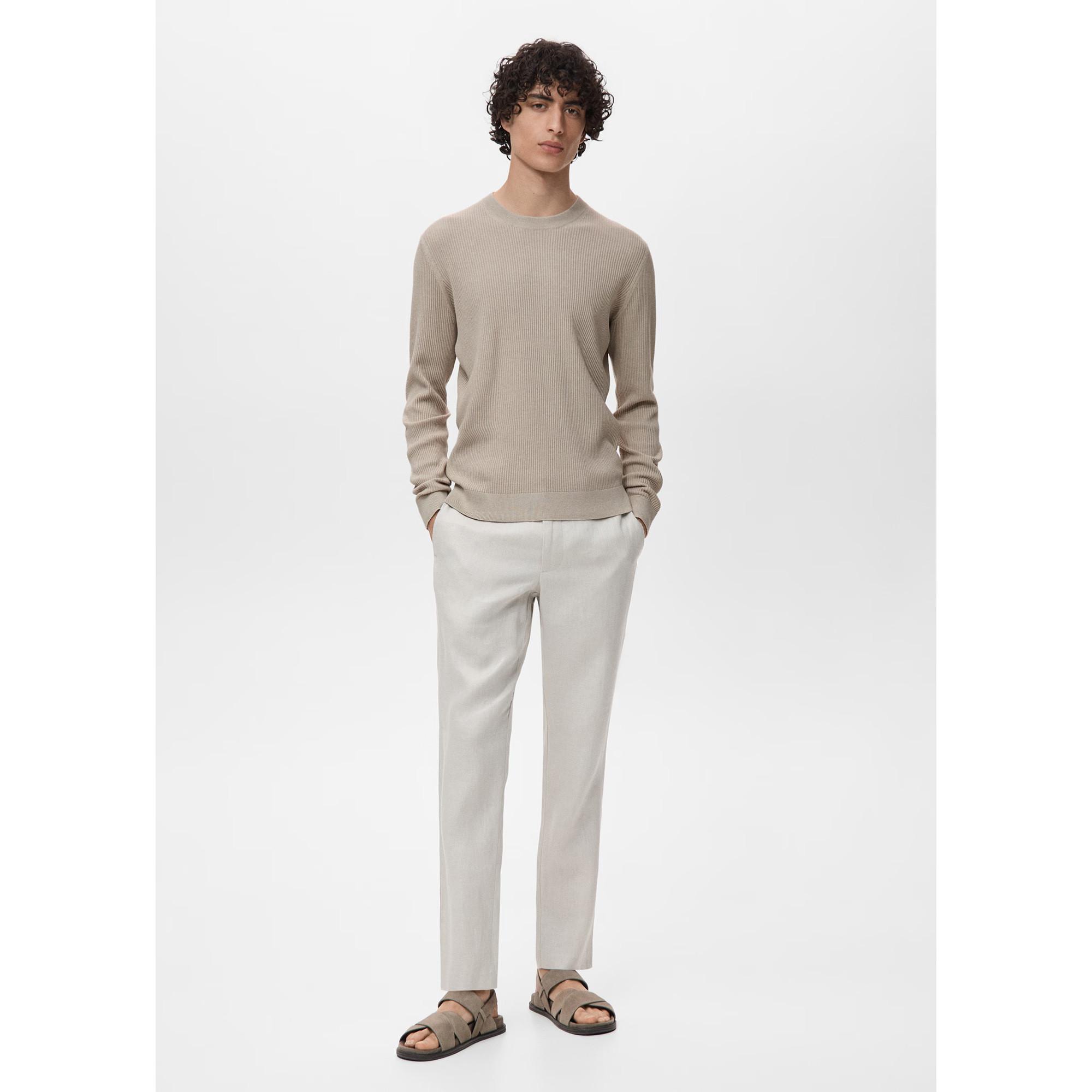 Mango Man Rippstrick Pullover  
