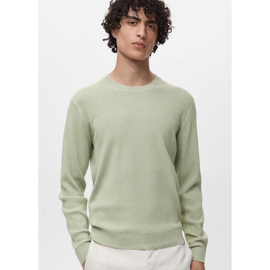 Mango Man Rippstrick Pullover  