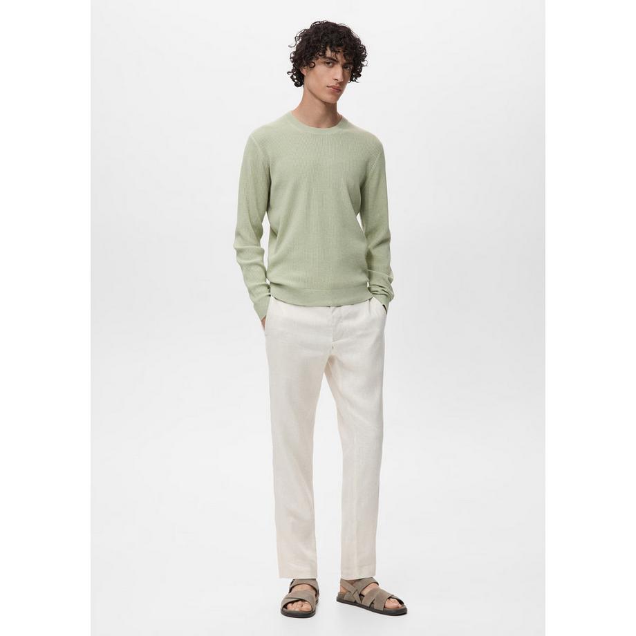 Mango Man Rippstrick Pullover  