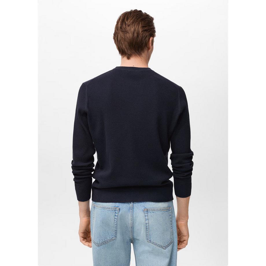 Mango Man Maglione a Costine  