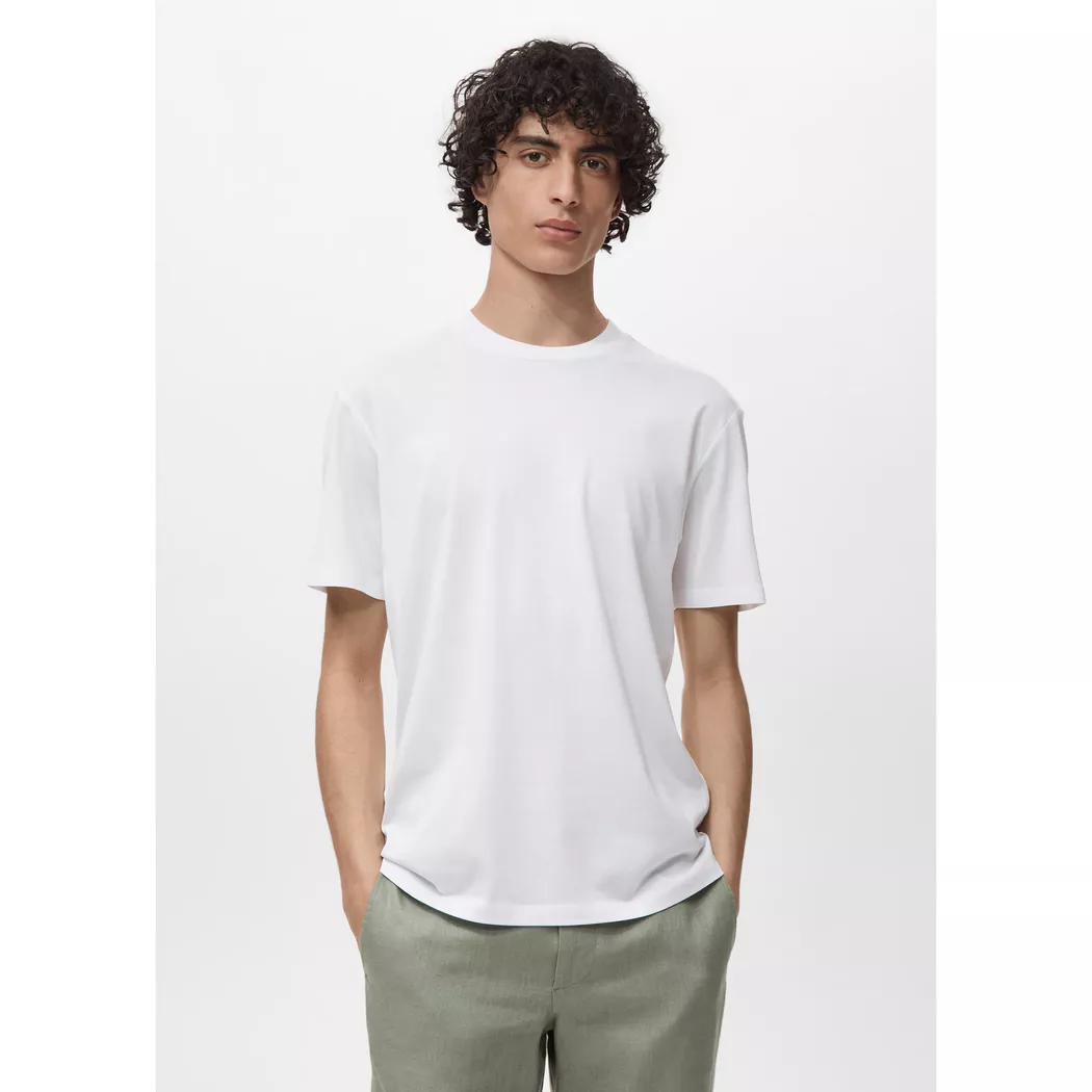 Mango Man - T-Shirt, für Herren, Weiss, Größe L