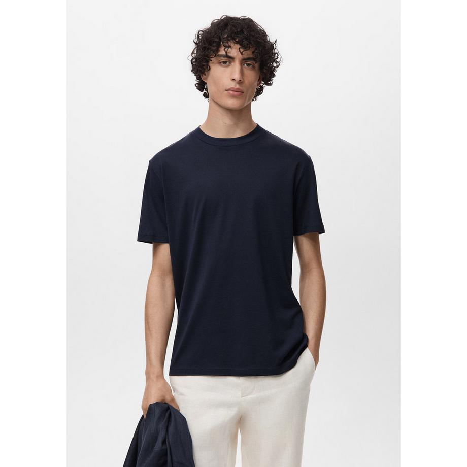 Mango Man T-shirt Slim Fit Col Rond Manches Courtes  