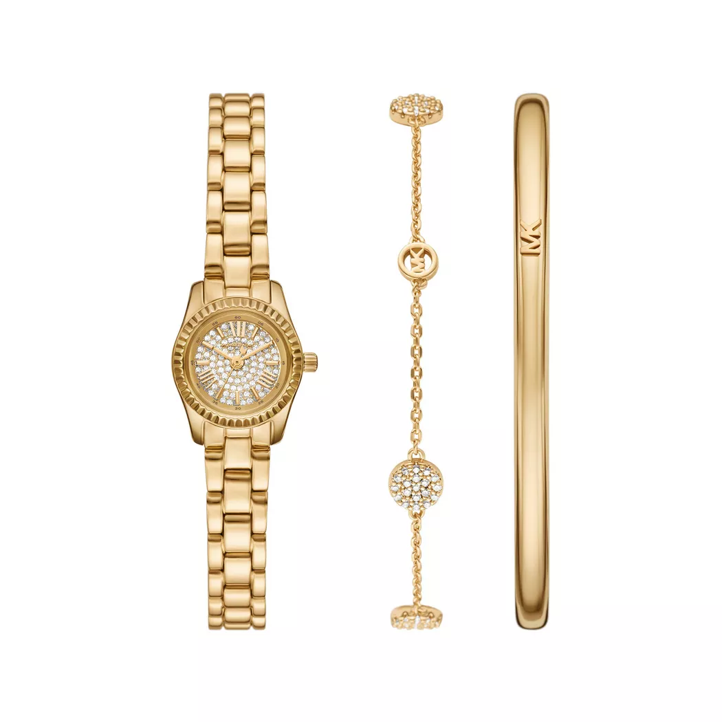 Quarzuhr MICHAEL KORS "LEXINGTON", gelbgoldfarben, Armbanduhren, Damen, Quarzuhr, Armbanduhr, Damenuhr, Edelstahlarmband, Ideal auch als Geschenk