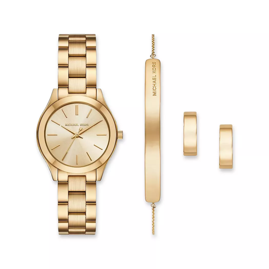 Michael Kors - Uhrenset, Slim Runway, 33mm, Gold