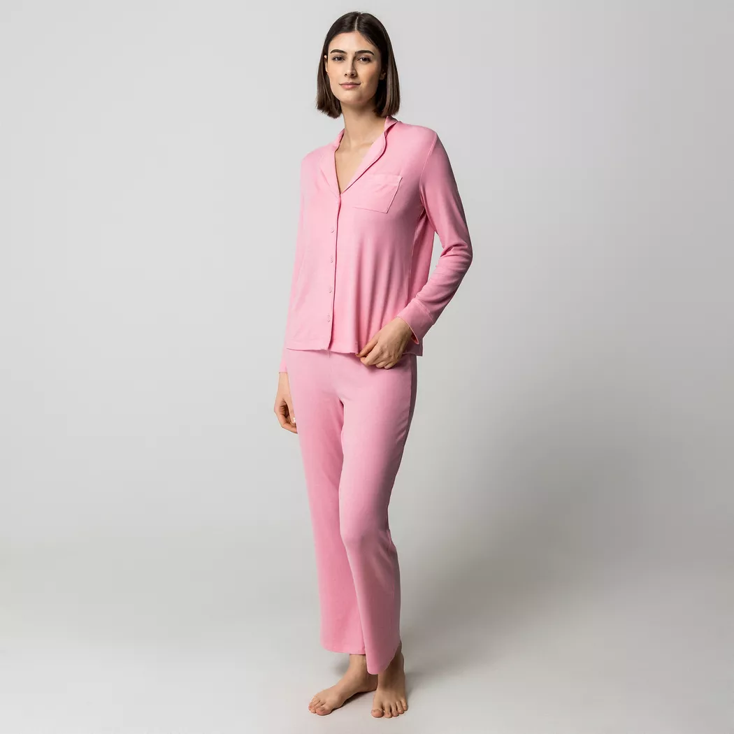 Manor Woman - Pyjama-Set, für Damen, Pfirsich, Größe XS
