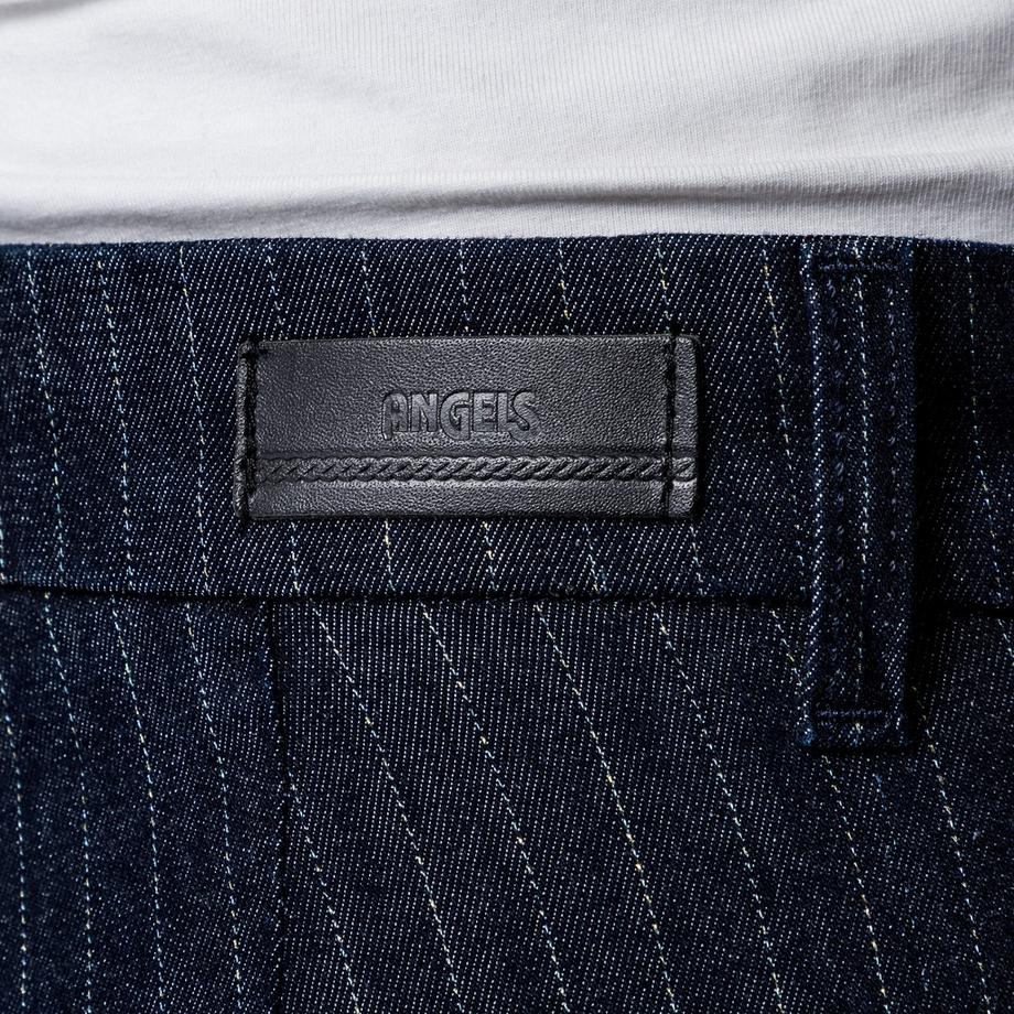 ANGELS LIBERTA TU CHIC Jeans A Righe Gessate Straight Fit  