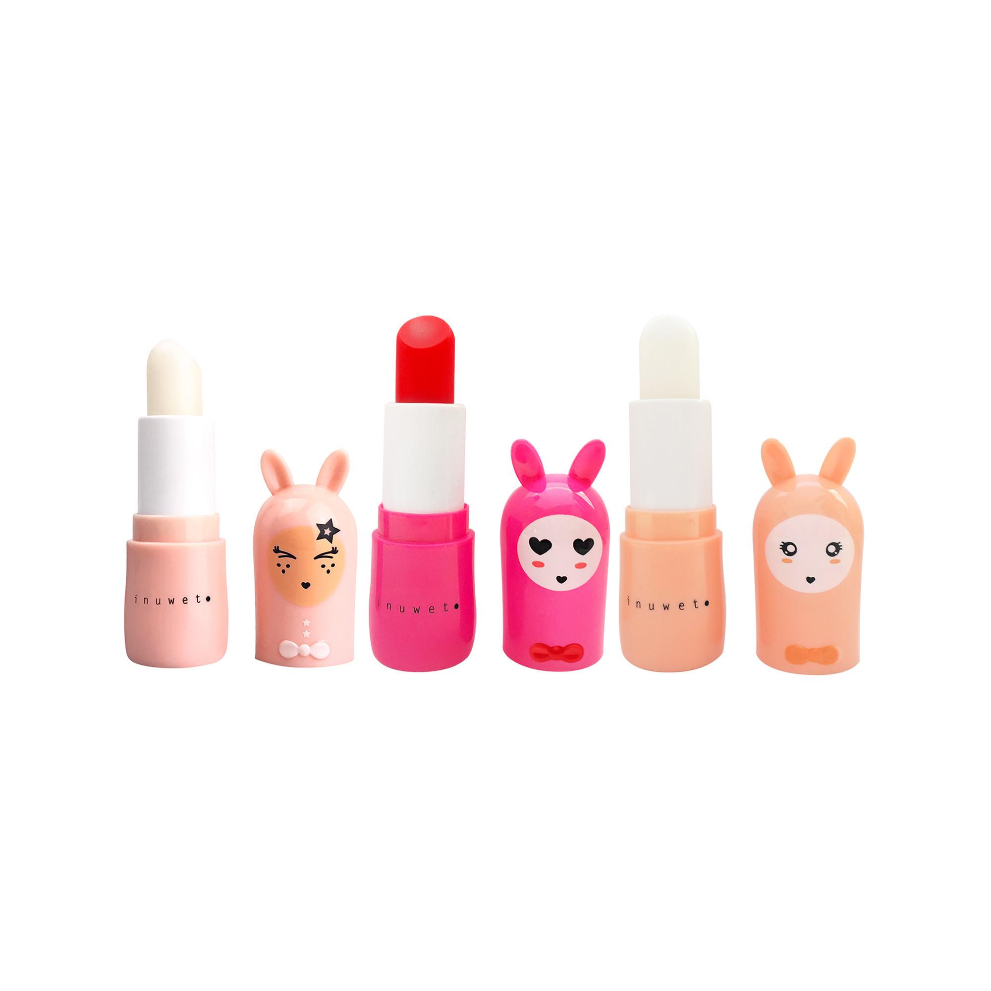 inuwet  Coffret trio de baumes à lèvres - Bisou 