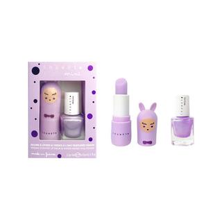 inuwet  Coffret duo baume à lèvres parfum guimauve et vernis parfum myrtille 