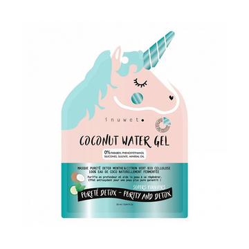maschera viso unicorno pura biocellulosa detox 100% biodegradabile acqua di cocco