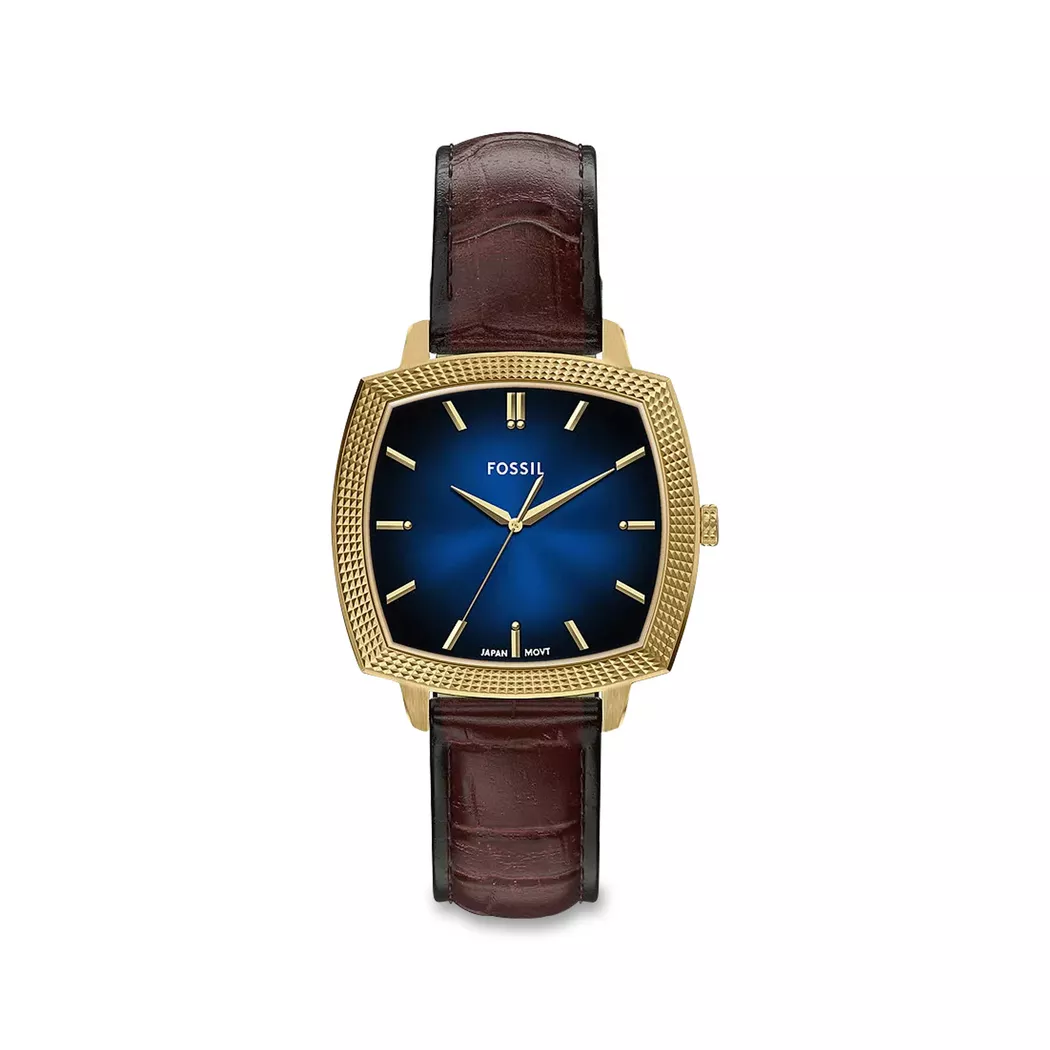 Fossil - Analoguhr, Machine Luxe Nick Jonas, 37mm, Braun
