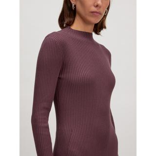 EDITED Robe Midi Col Montant Nervurée  