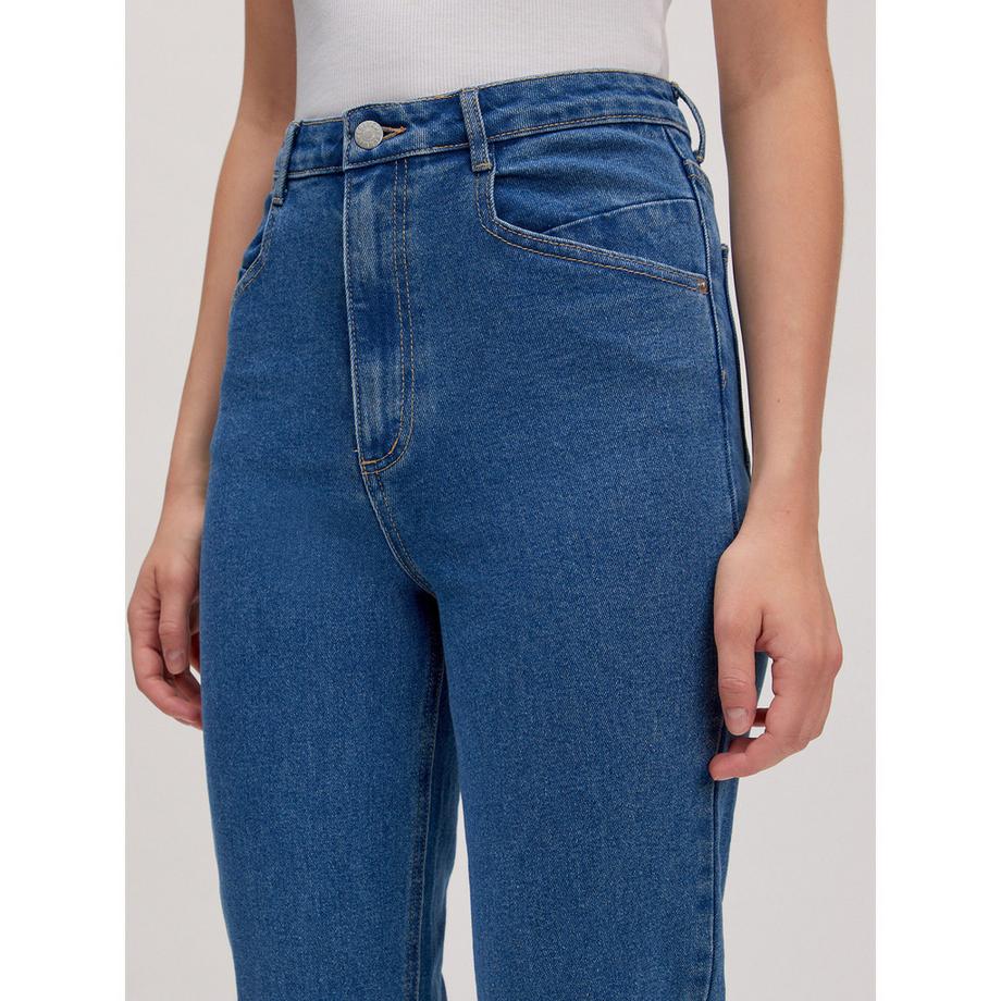 EDITED Jeans a vita alta gamba dritta  