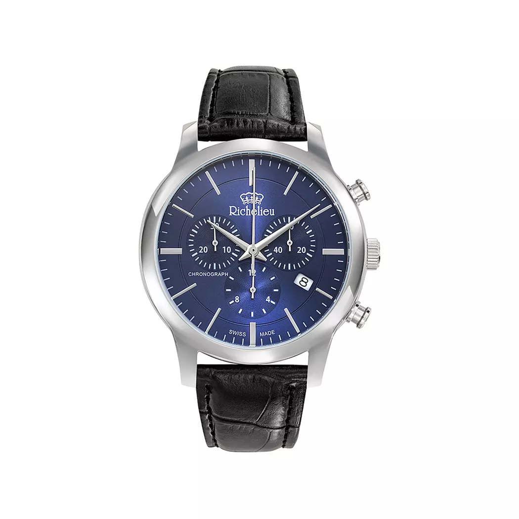 Richelieu - Chronograph Uhr, Sport, 41mm, Black 2