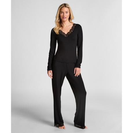 Hunkemöller Set Pigiama con Bordo in Pizzo  