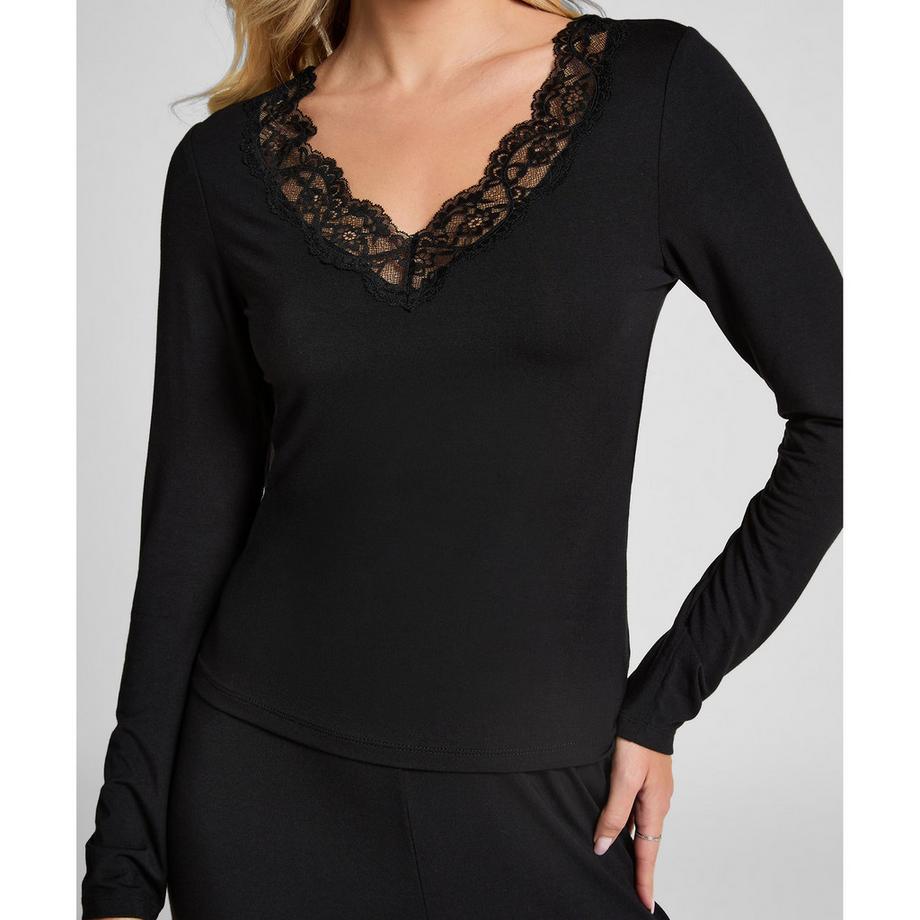 Hunkemöller Ensemble Pyjama avec Bordure en Dentelle  