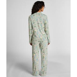 Hunkemöller Langarm Pyjama Oberteil mit Blumenmuster  