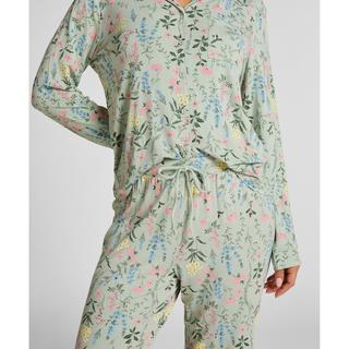 Hunkemöller Langarm Pyjama Oberteil mit Blumenmuster  