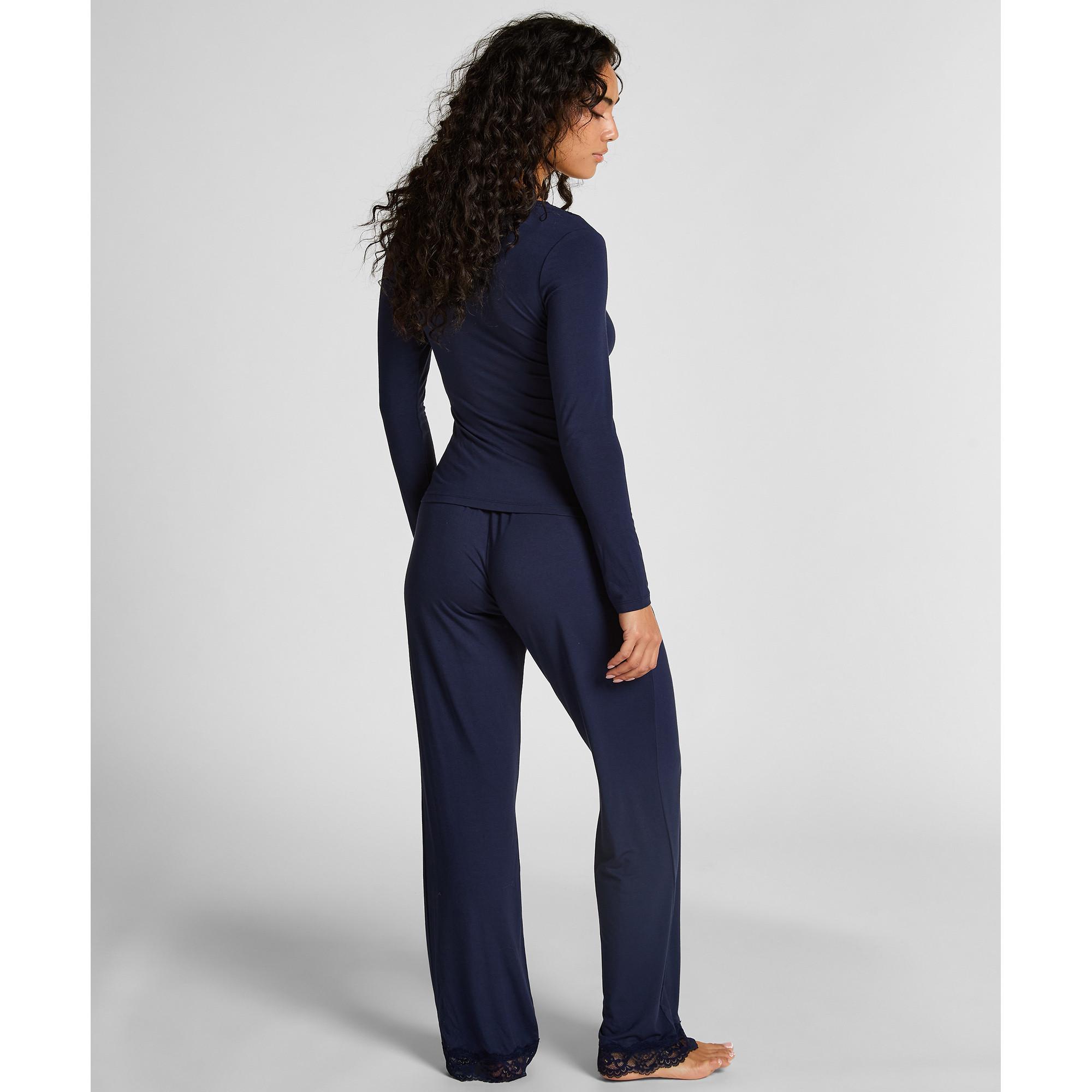 Hunkemöller Pyjama Set mit Spitzenbesatz  