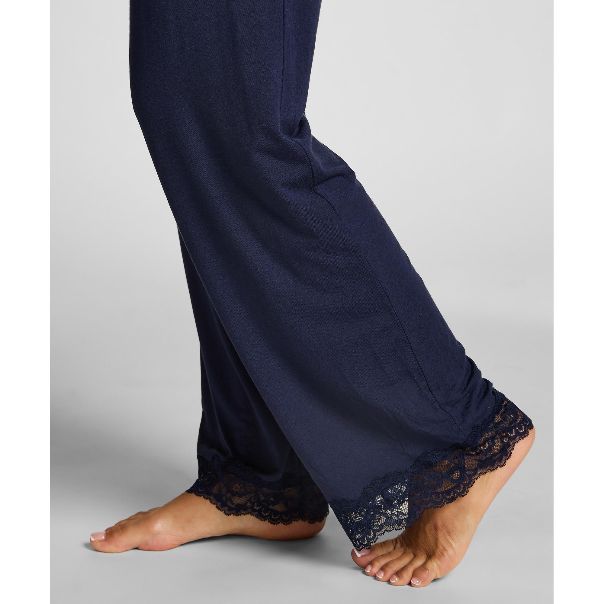 Hunkemöller Pyjama Set mit Spitzenbesatz  