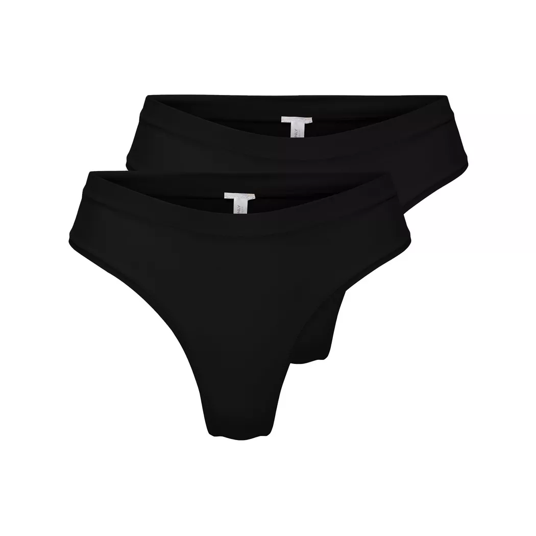 Only Lingerie Peachy Soft Cheeky Brief Multipack Black L