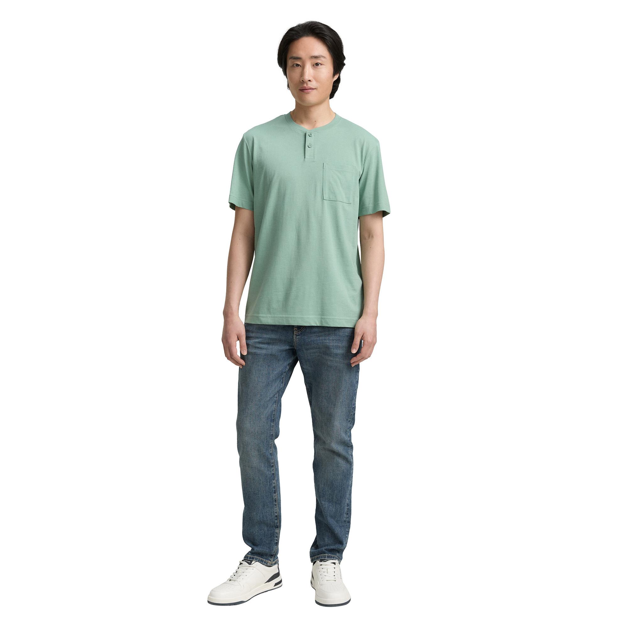 TOM TAILOR Henley Kurzarmshirt mit Brusttasche  