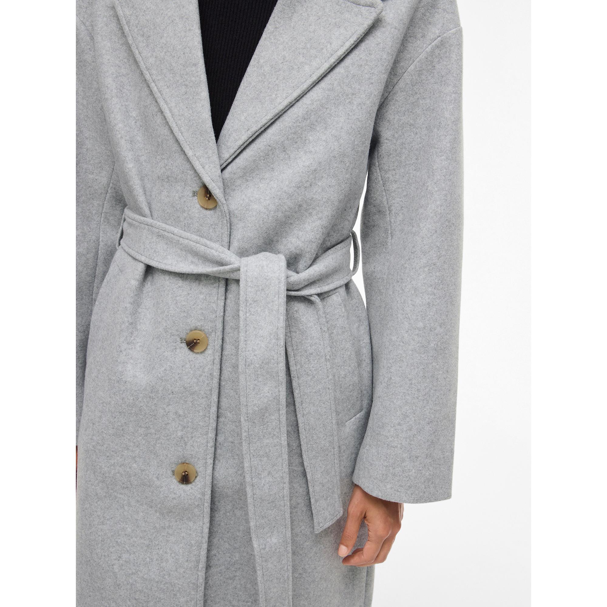 VILA VICLAUDIA Langer Reverskragen Mantel  