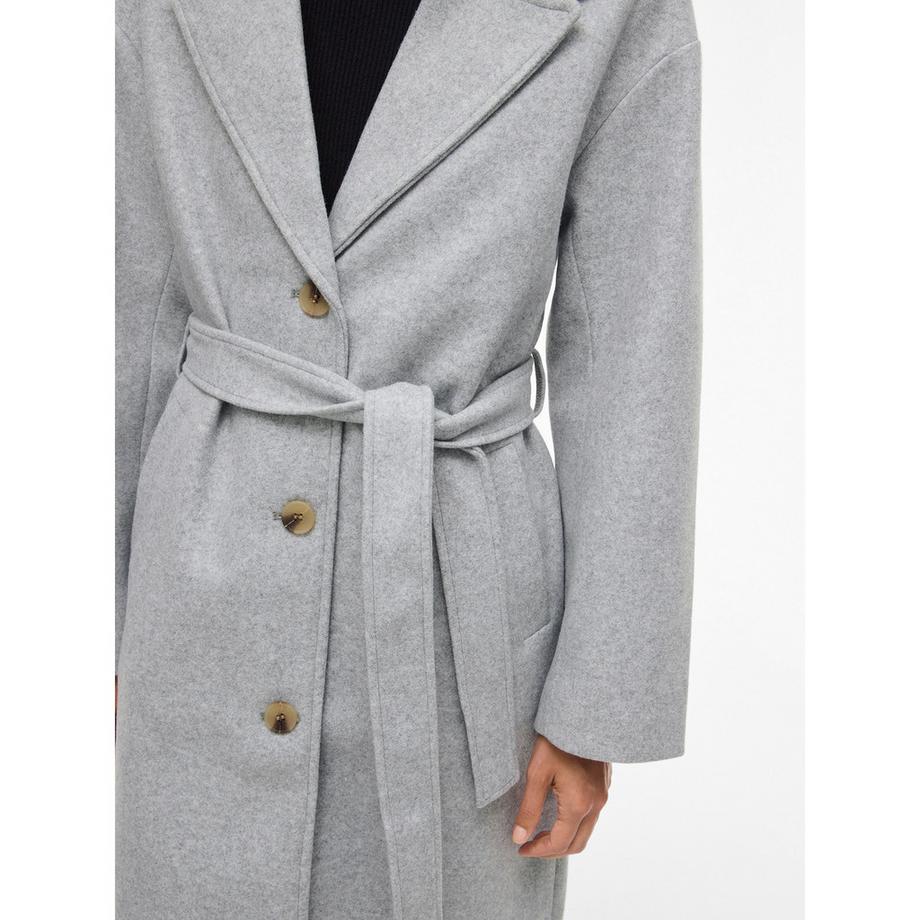 VILA Langarm Mantel mit Gürtel  