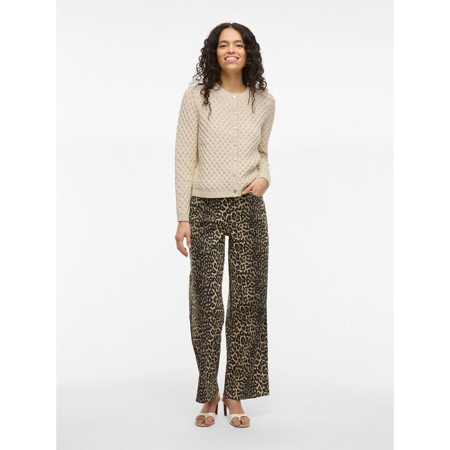 VILA Texturierter Strick Cardigan  