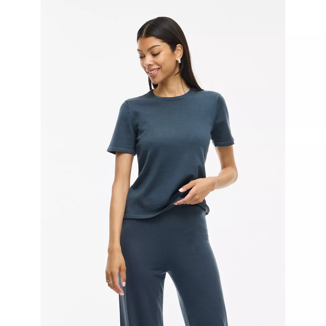 VILA - T-Shirt, für Damen, Blau, Größe XS