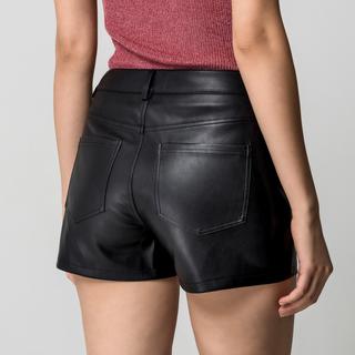 Manor Woman Pantaloncini Ecopelle Slim Fit  