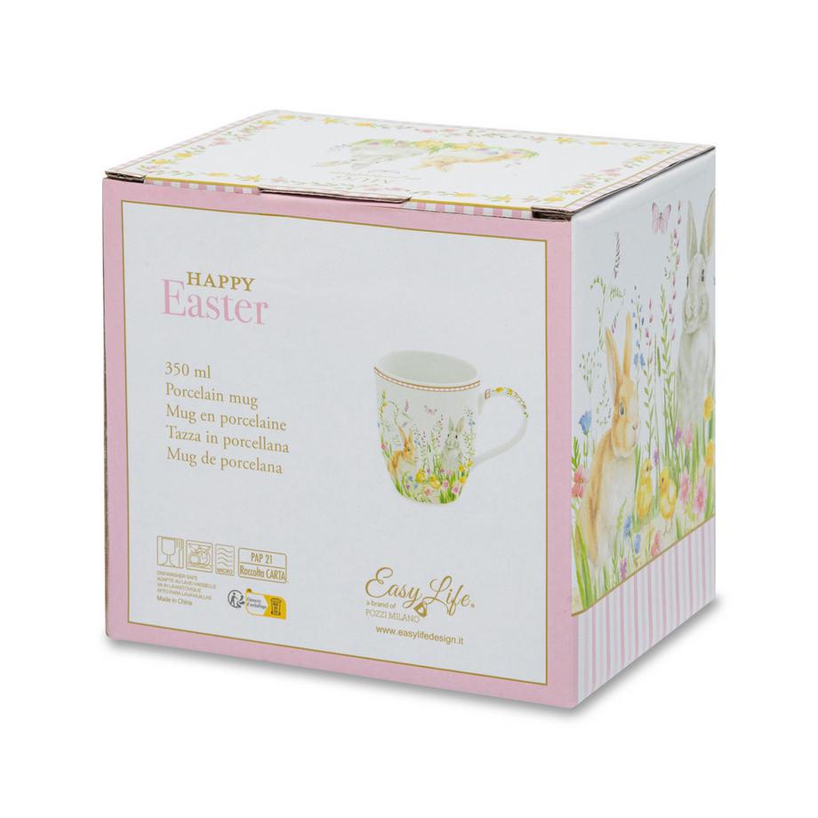 Easy Life Mug con manico Happy Easter 