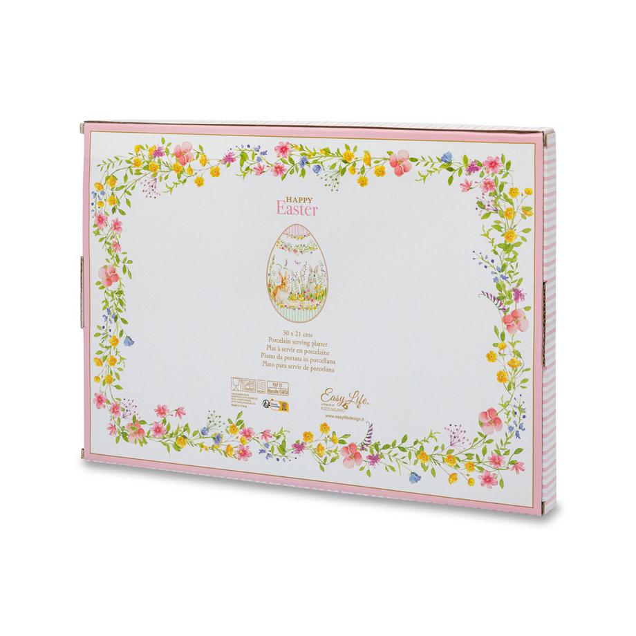 Easy Life Plat ovale Happy Easter 
