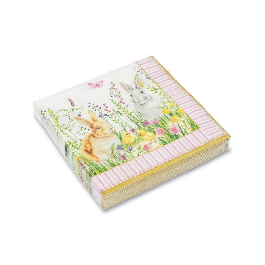 Easy Life Serviettes en papier, 20 pièces Happy Easter 