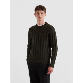 FARAH Zopfmuster Pullover  