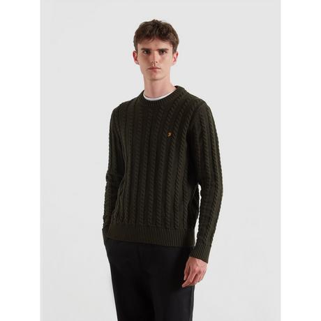 FARAH Zopfmuster Pullover  