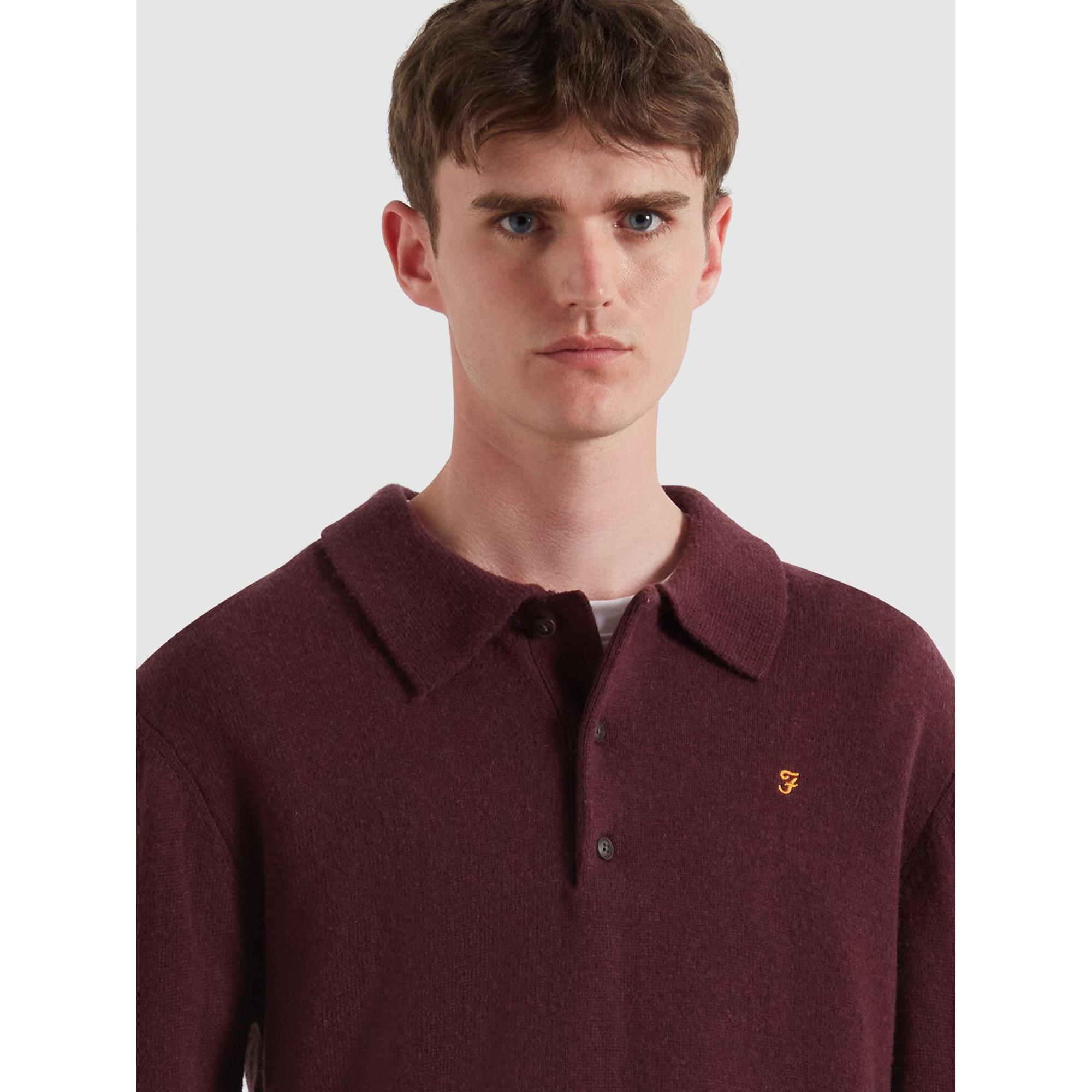 FARAH Pullover Col Polo  