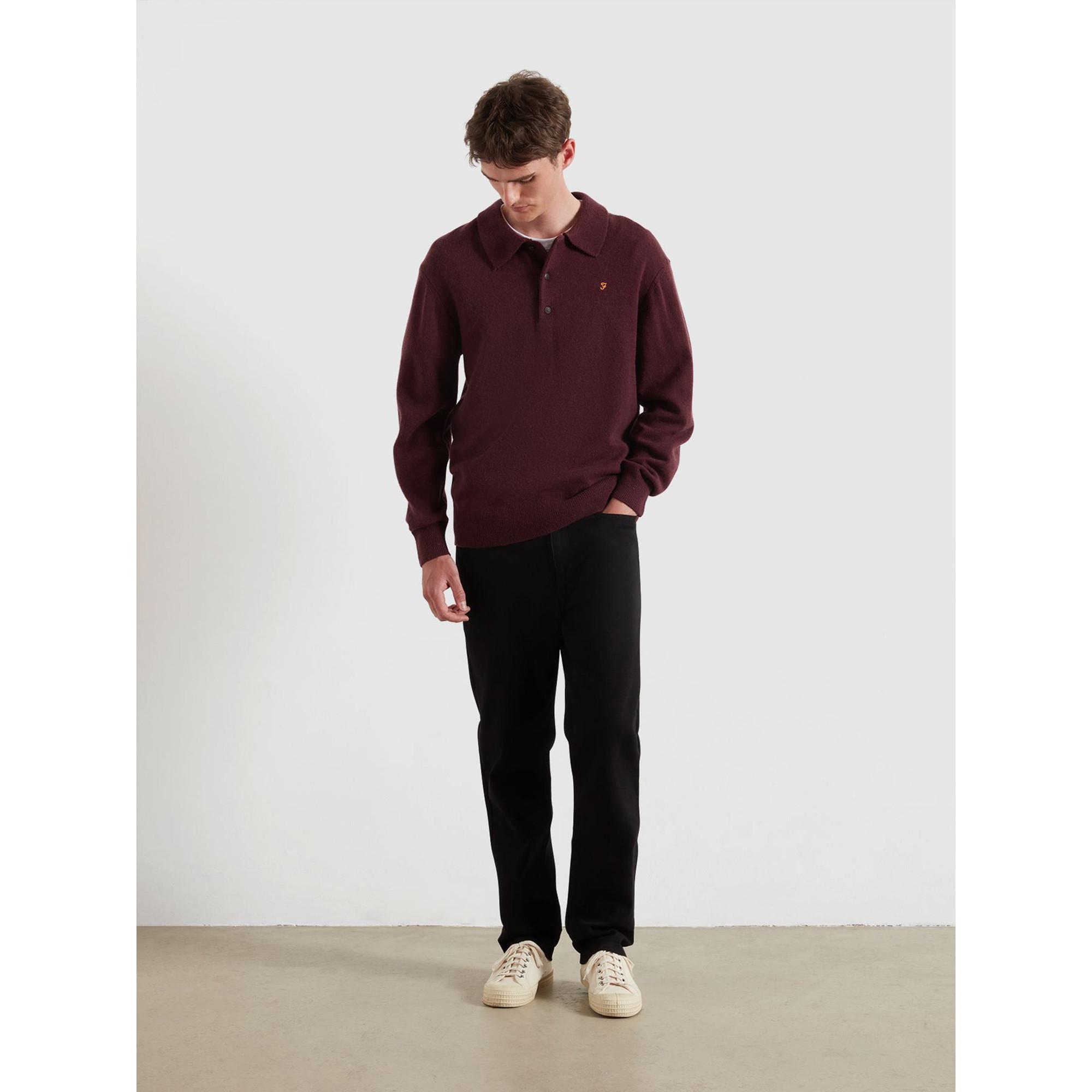 FARAH Pullover Col Polo  