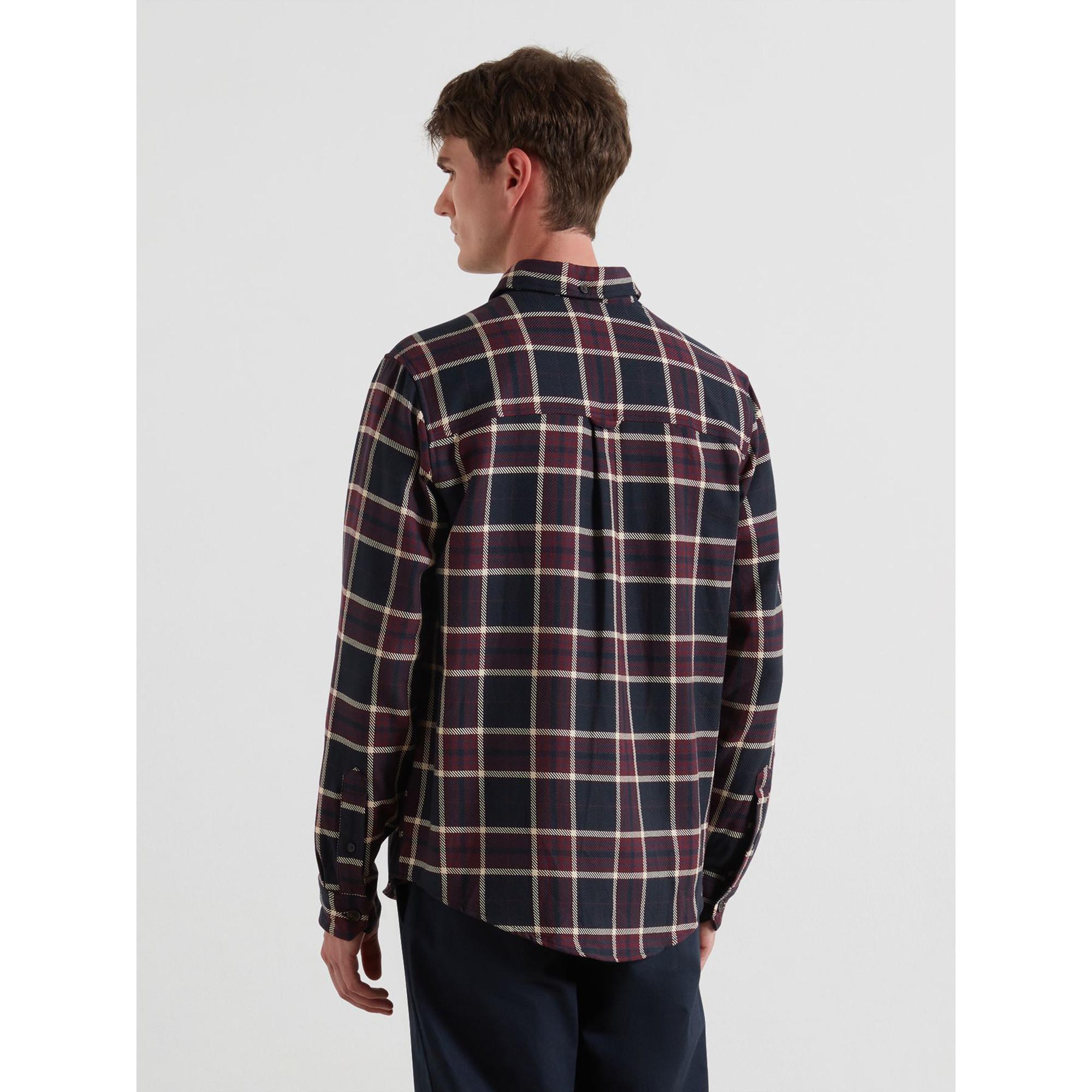 FARAH Camicia a Quadri Maniche Lunghe Regular Fit  