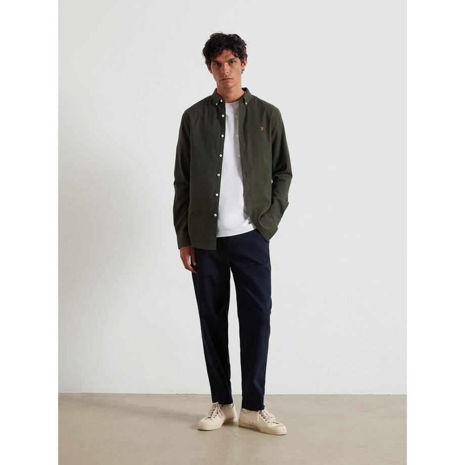 FARAH Langarm Regular Fit Button Down Hemd  