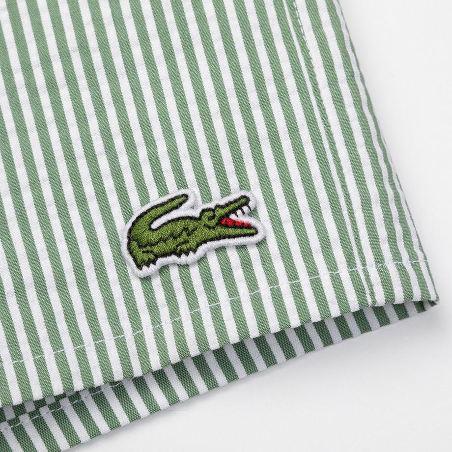 LACOSTE Short de bain rayé  