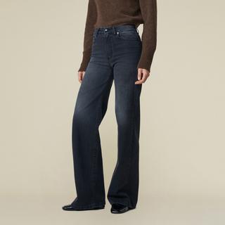 Lois Jeans Donatella Black Flared High Waist Jeans  