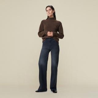 Lois Jeans Donatella Black Flared High Waist Jeans  
